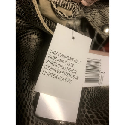Philosophy NWT Snake Print Faux Leather Moto Jacket Small