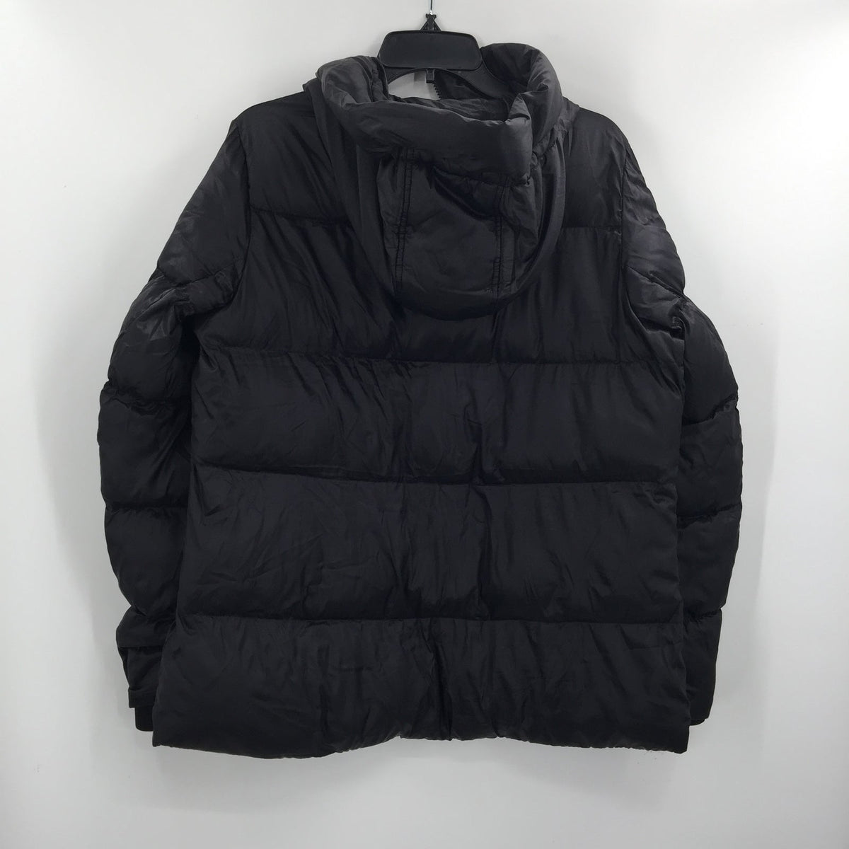 Sam Edelman Short Puffer Long Sleeve Down Hooded Winter Jacket Black coat MEDium