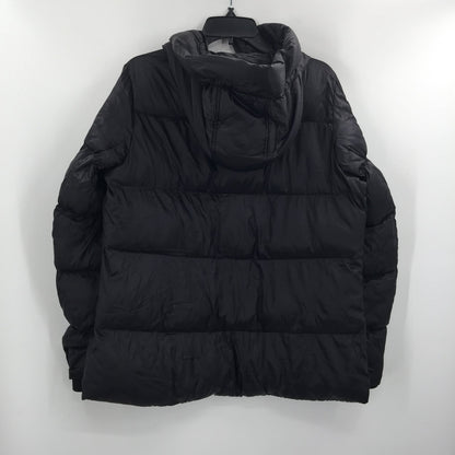 Sam Edelman Short Puffer Long Sleeve Down Hooded Winter Jacket Black coat MEDium