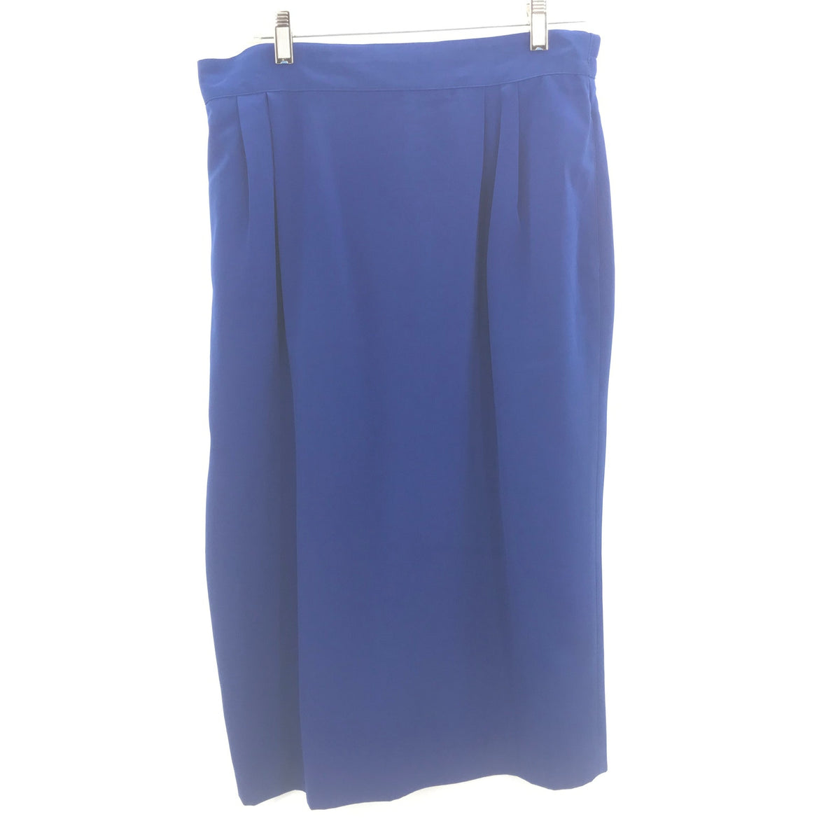 City Girl by Nancy Bolen vintage nerdy Straight & Pencil Midi Skirt Blue 14