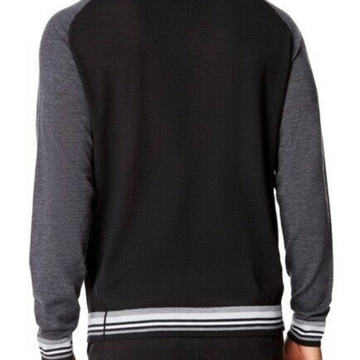 NWT Good Man Brand Pullover Sweater Long Sleeves Crew Neck Colorblock Black XL