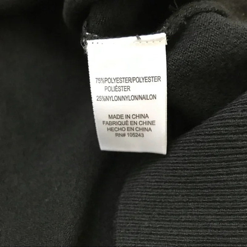 Bobeau Women's Classic V Neck Pullover Sweater Top Medium Black NWT High Low