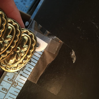 Vintage 1980s Belt Stretch concho gold Metal Elastic Size Medium/ Large DISCO
