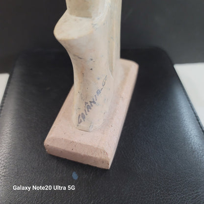 Soapstone Goiania Brazil Statue Handcarved Woman Churn Mortar Pestle