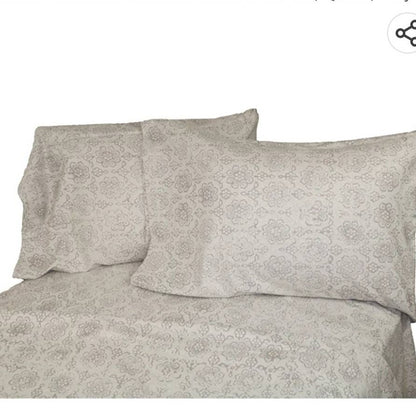 La Rochelle Heather Flannel Full/Queen Mini Duvet Set shams Gray