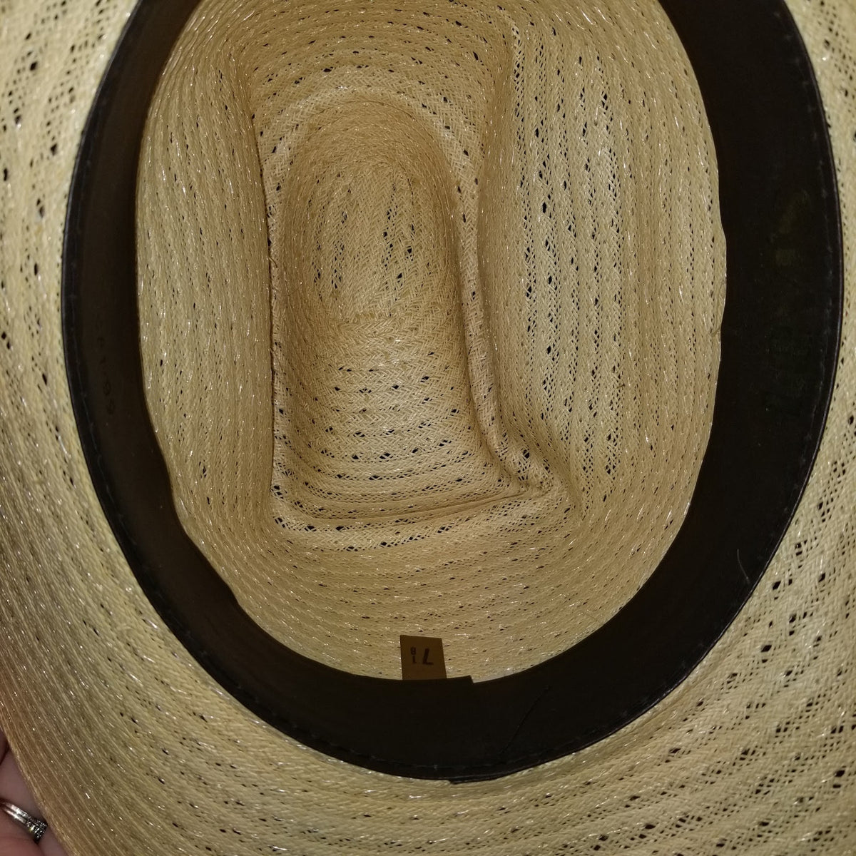 Levis Vintage Cowboy Hat 7 1/8 Tall 6" crown feather band Gaucho Western Roper