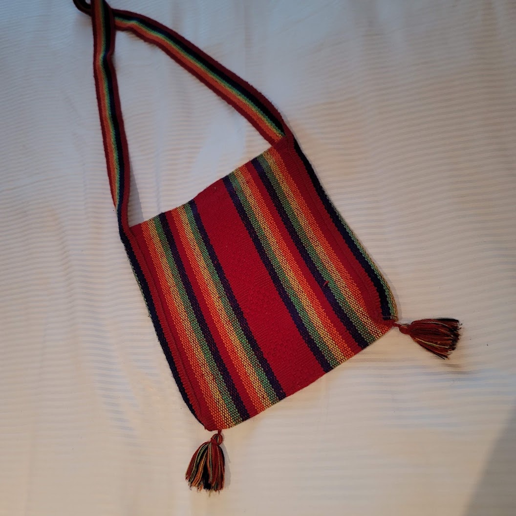 Cloth Multicolor Hobo Hippy boho slingbag purse tote school bag NEW