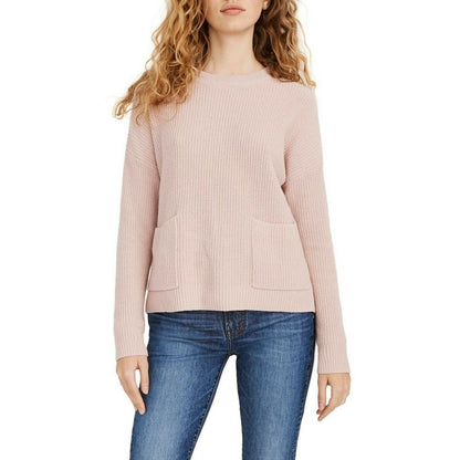 Madewell Patch Pocket Pullover Knit Sweater Long Sleeve Crew Neck Ribbed Cuff 3X