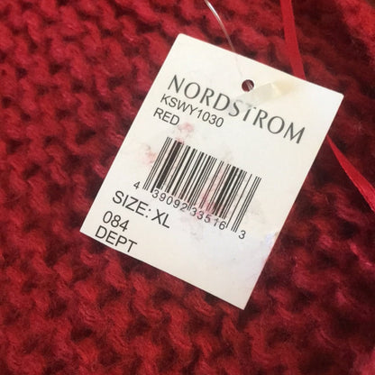 Kirious NEW Red Texture Open Front Cardigan XLarge