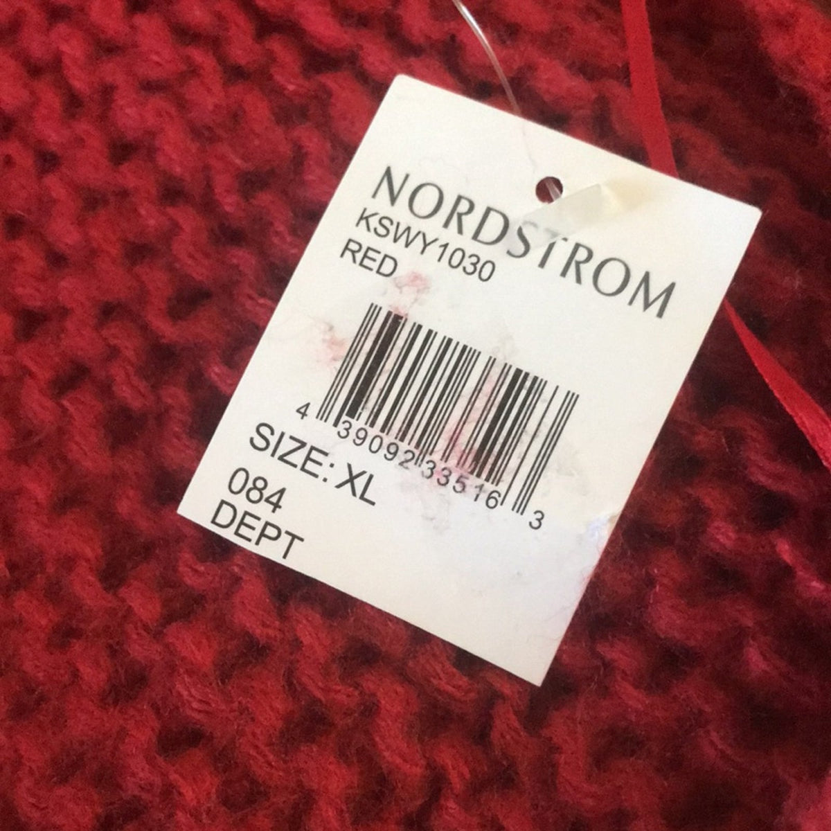 Kirious NEW Red Texture Open Front Cardigan XLarge