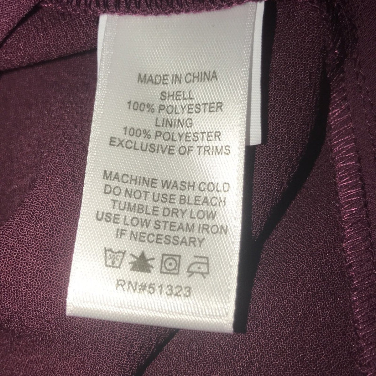 1.State NWT Lace Trim Plum Wrap Camisole Blouse Top Size Large