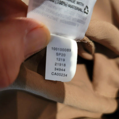 INC International Concepts Petite Button-Front Jumpsuit Long Sleeve Tan Size 20W
