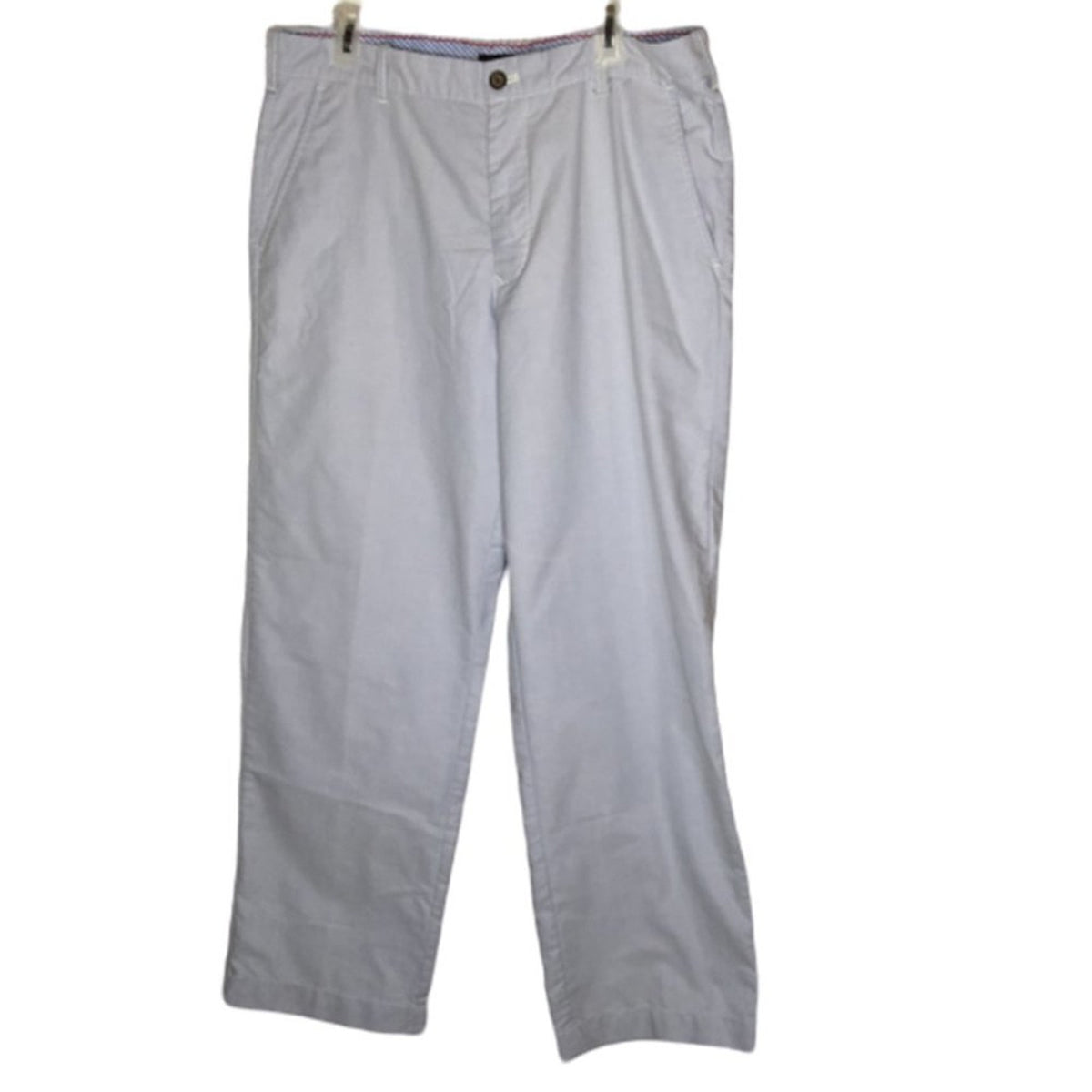 IZOD Performance Stretch Straight Dress Pant Comfort Flat Front Blue Size 36/30