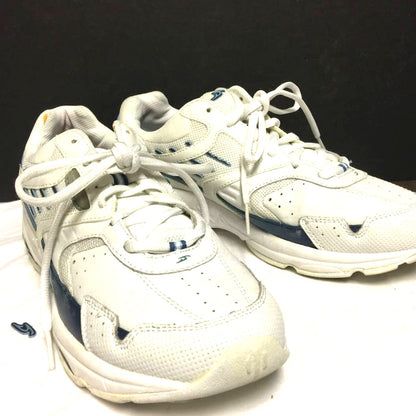 Dr. Scholl's Mens 8 1/2 Wide Sneakers Trainers leather White Comfort Shoes