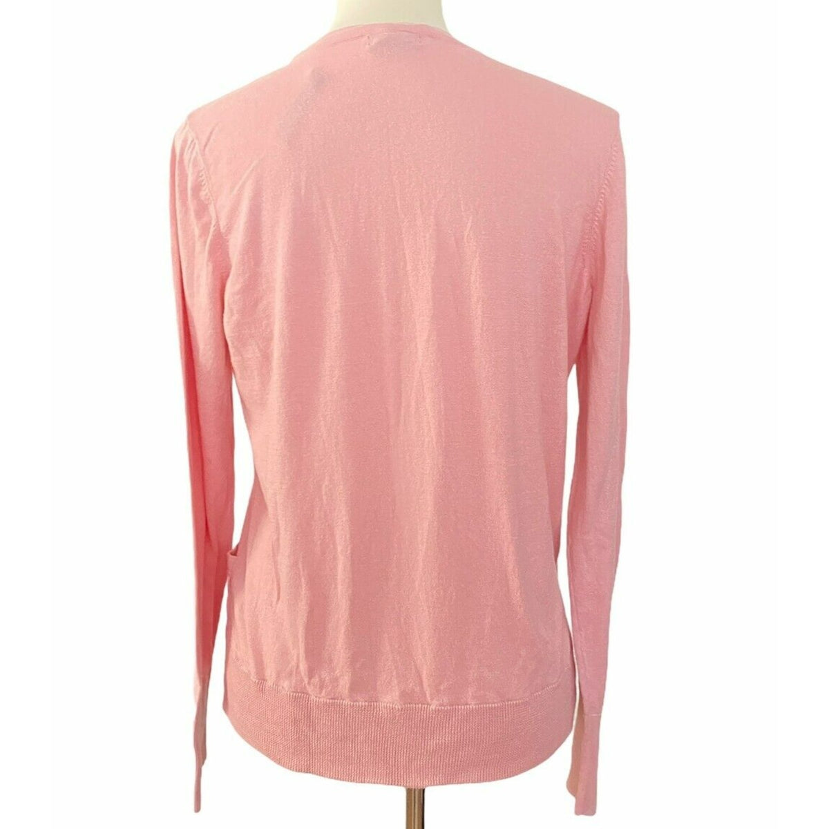 Halogen Faux Wrap Long Sleeve Pullover Sweater Size XL / Extra Large Pink NWT