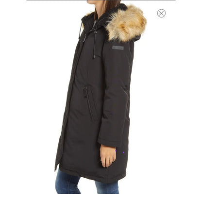 Sam Edelman NEW Faux Fur Trim Hooded Parka Coat Jacket Winter Size 3X