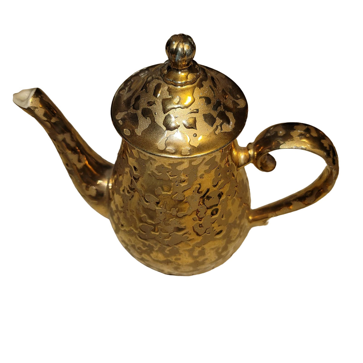 Savoy China Serving Teapot 24k Weeping Gold coffee tea Serveware 9"