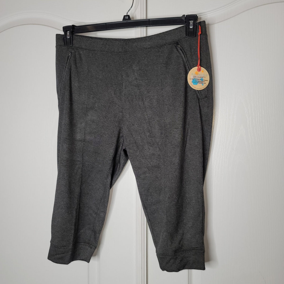 Buki Defend & Protect Activewear Capri Pants Zip Up Pockets Black Size Large