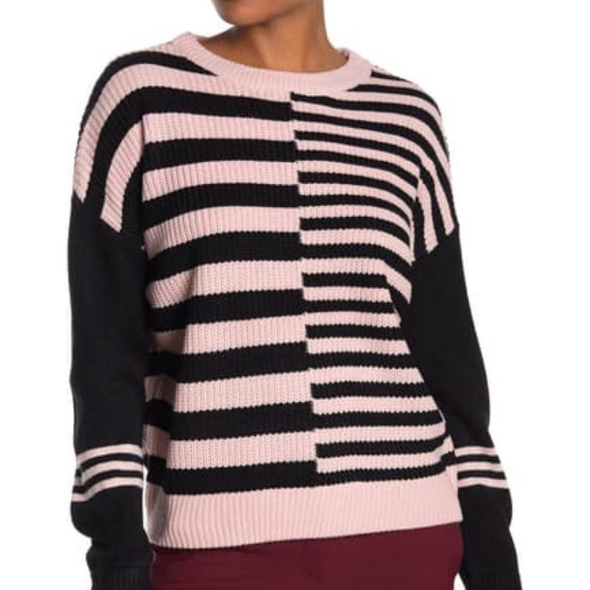 NWOT Catherine Malandrino Striped Pullover Sweater Size X-Small