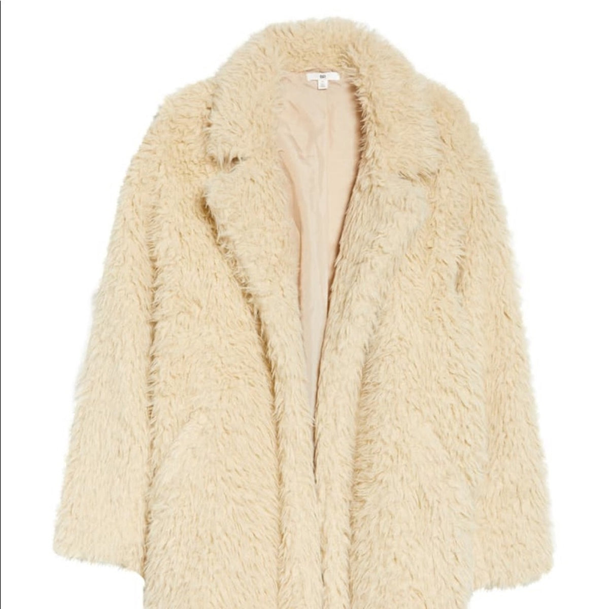 BP NEW Shaggy Faux Fur Teddy Coat Size Medium Jacket NEW Winter Pockets