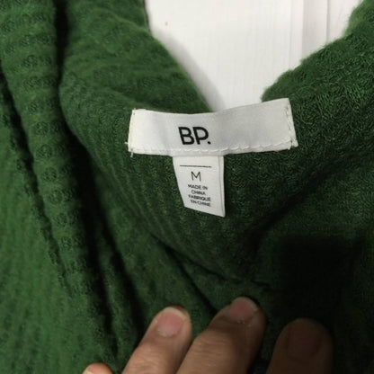 Bp. Off the Shoulder Neckline Knit Top Long Sleeves Green Pastures Medium NEW