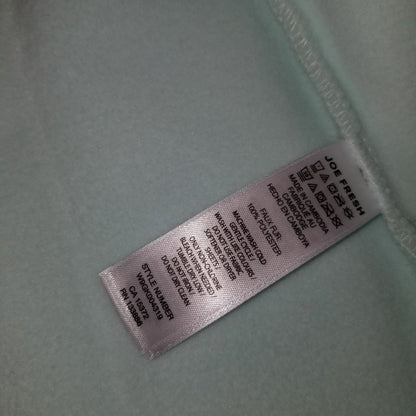 Joe Fresh Fleece Zip Jacket Funnel Neck Long Sleeves Zip Mint Green Small  6