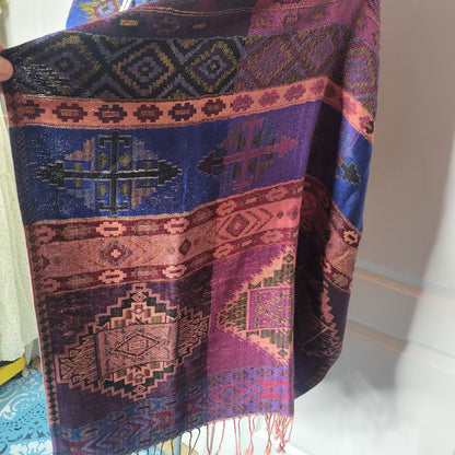 Boho hand-woven Poncho Bohemian Crop top Wrap Western Ethnic Clothing ONE SIZE