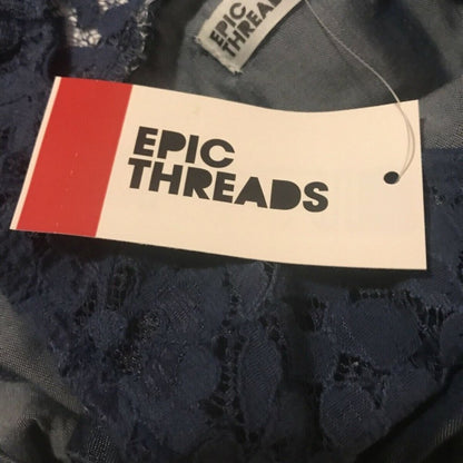 NWT Epic Threads Solid Jumpsuit Floral Lace Ruffle Size Medium