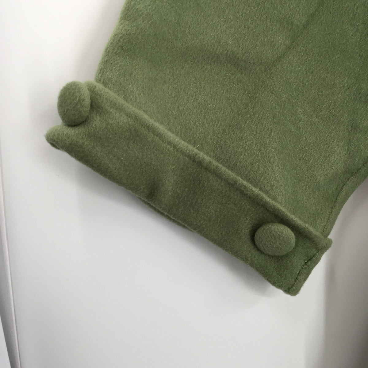 Belle & Bloom Stay Wild Oversized Wool Coat Belt Waist Solid Green Size Large