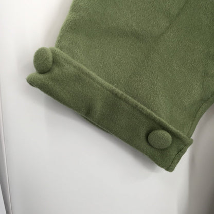 Belle & Bloom Stay Wild Oversized Wool Coat Belt Waist Solid Green Size Large