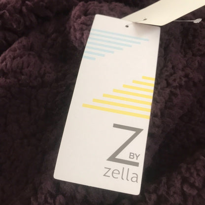 Z by Zella Sheila Fleece Hooded Purple Plum Size Medium winter