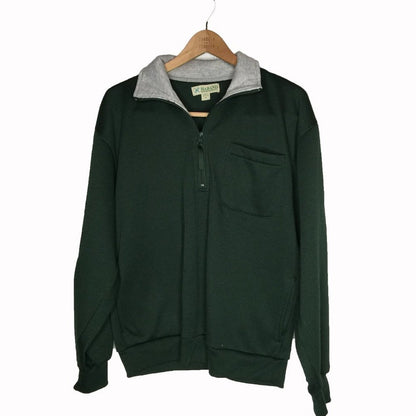 Haband  Long Sleeve Activewear Jacket Front Pocket Green Full zip Medium