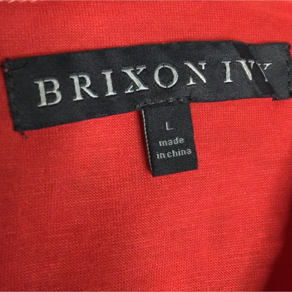 Brixon Ivy Coral lace Sleeveless dress Large Fit Flare Lined Stretch Summer