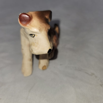 Japan Terrier dog figurine vintage defect on paw