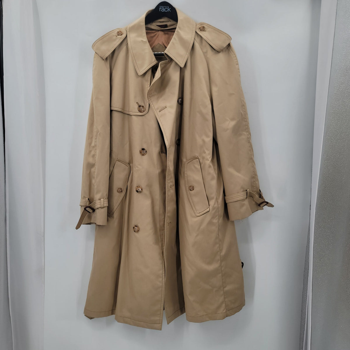 Poland vintage trench coat jacket multi pockets size 42 Belted Removeable Lining