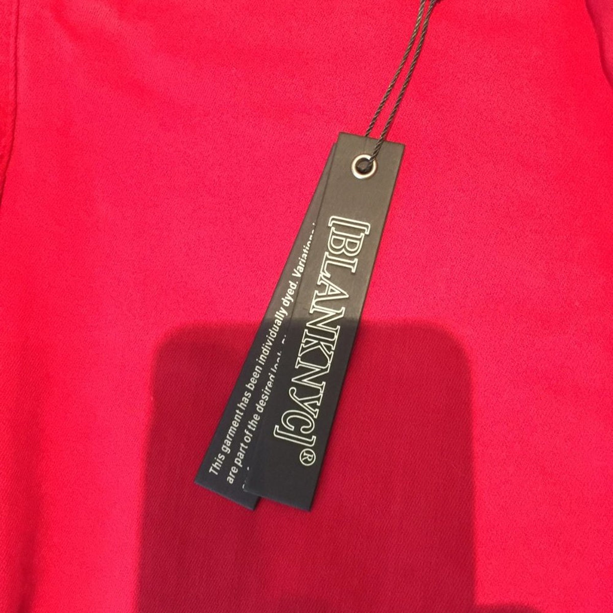 BlankNYC Super Skinny Jeans Ankle Length Stretch Mid Rise Denim Red Size 30