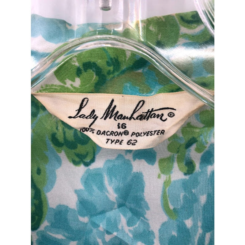 VTG lady manhattan set Small/Medium 1950 Silky Polyester Skirt Long Sleeve Shirt