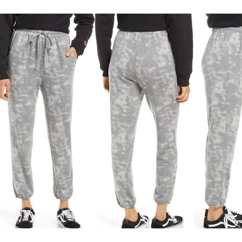 BP. Women Jogging Pants Small Grey Tie Dye NEW Elastic Drawstring Waist Pockets
