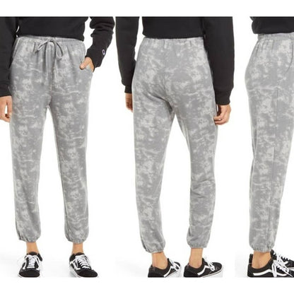 BP. Women Jogging Pants Small Grey Tie Dye NEW Elastic Drawstring Waist Pockets