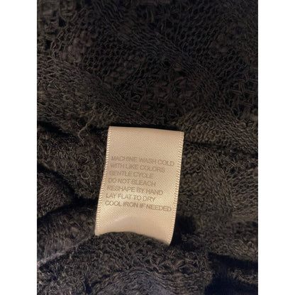 Stitchdrop Raw Edge Knit Pullover Sweater Top Size 2X Black NWT