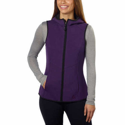 Gerry Lightweight Full Zip Hooded Vest Purple Size Small NWT