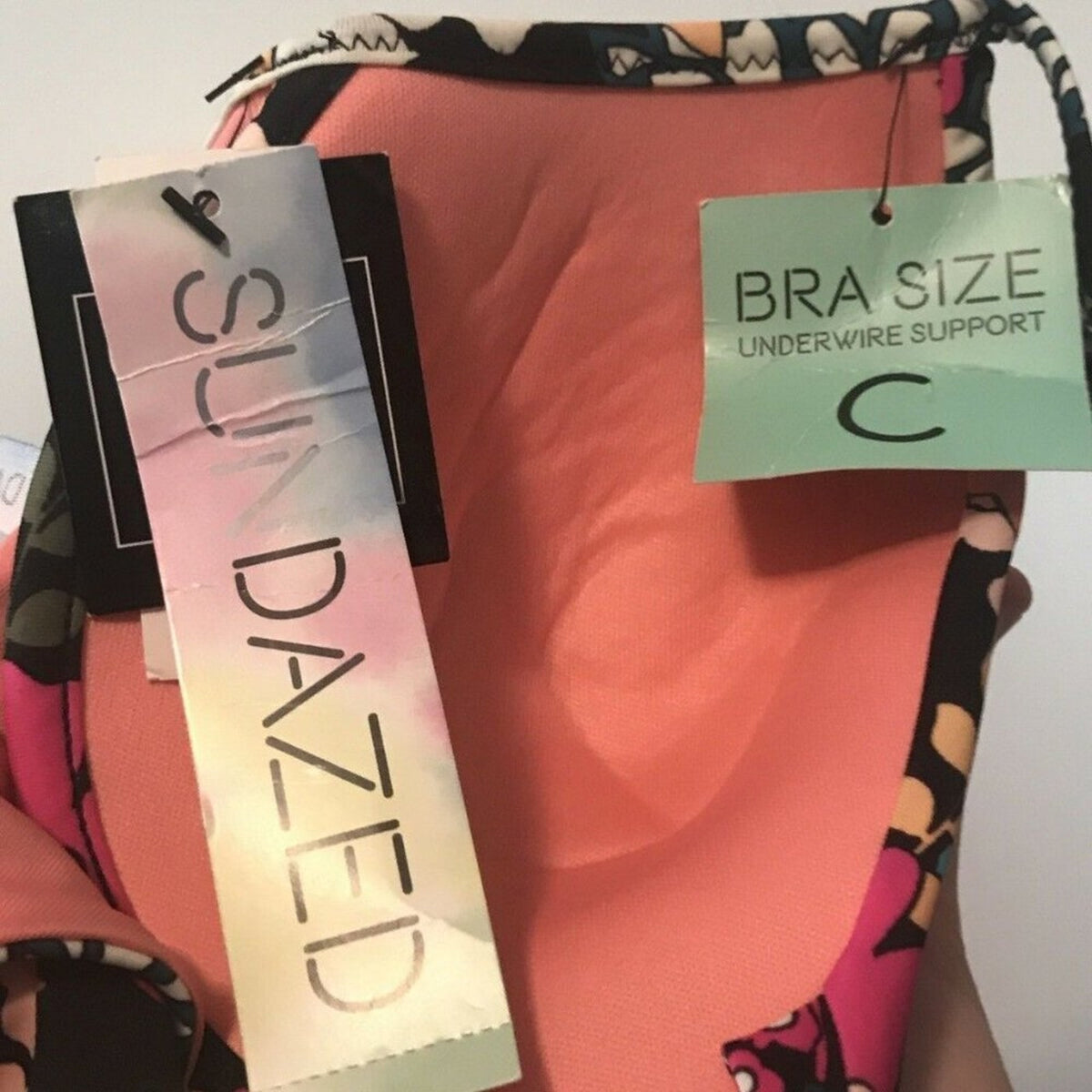 Sundazed Floral Print Swimwear One Piece NEW Size 34 C