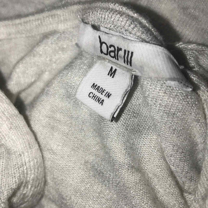 Bar III NEW White Grey Ombré Ruched Stretchy Dress Medium
