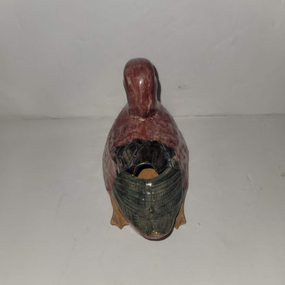 Duck sugar bowl Made in Portugal Handmade Pottery Clay