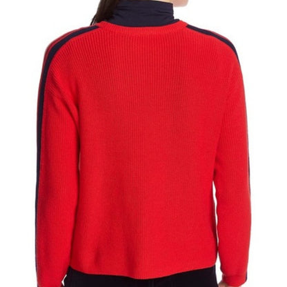 Court and Rowe Pullover Sweater Long Sleeve Striped Red  White XS extra small