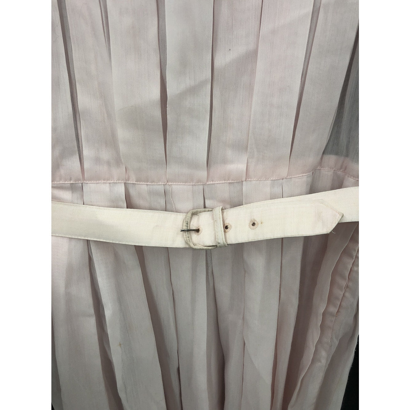 Palm Fashions Vintage 1960's Pleated Sun Dress Pink Small Lightweight