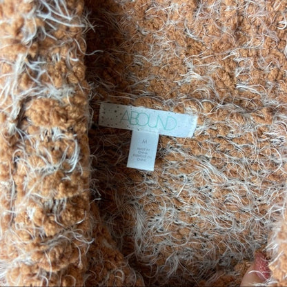 Abound Medium Tan Lion Marl sweater NEW soft fluffy turtleneck long sleeve soft