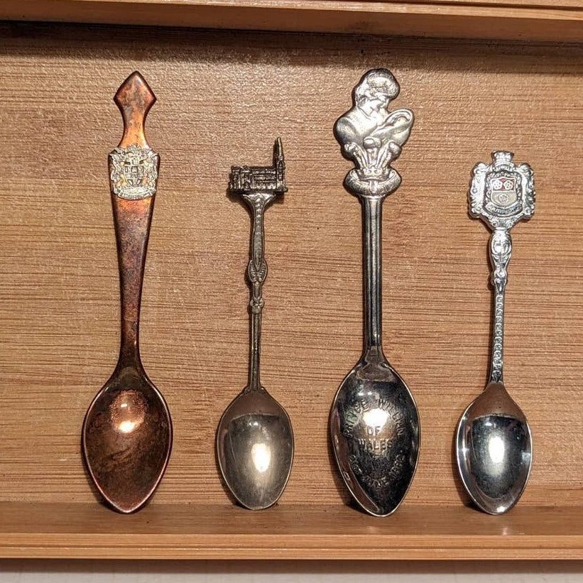 Vintage Spoons Lot 4 England Prince William Princess Diana Westminster Abbey