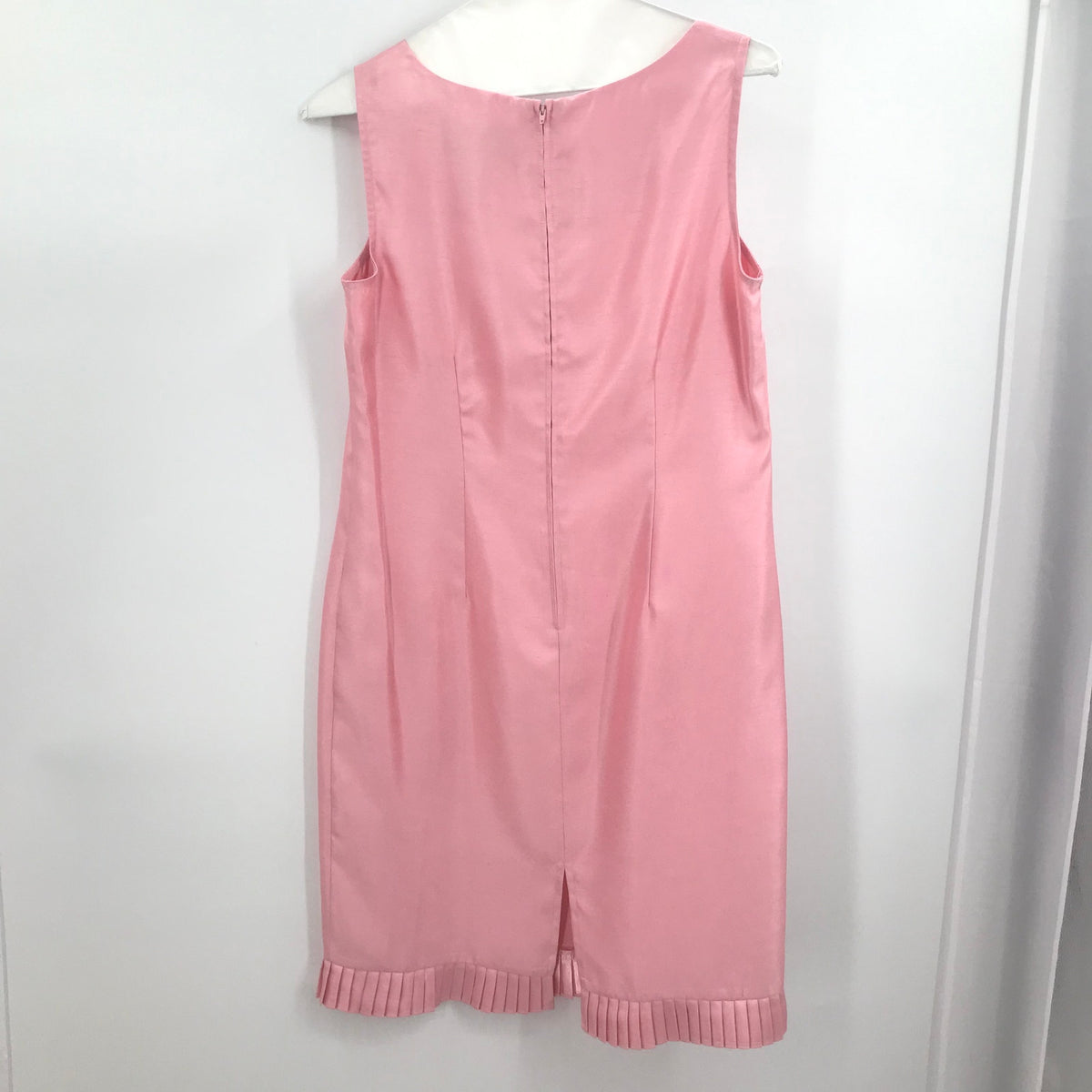 Sag Harbor 2 Pc Set Button Front Jacket Sheath Dress Back Zip Pink 12P Career