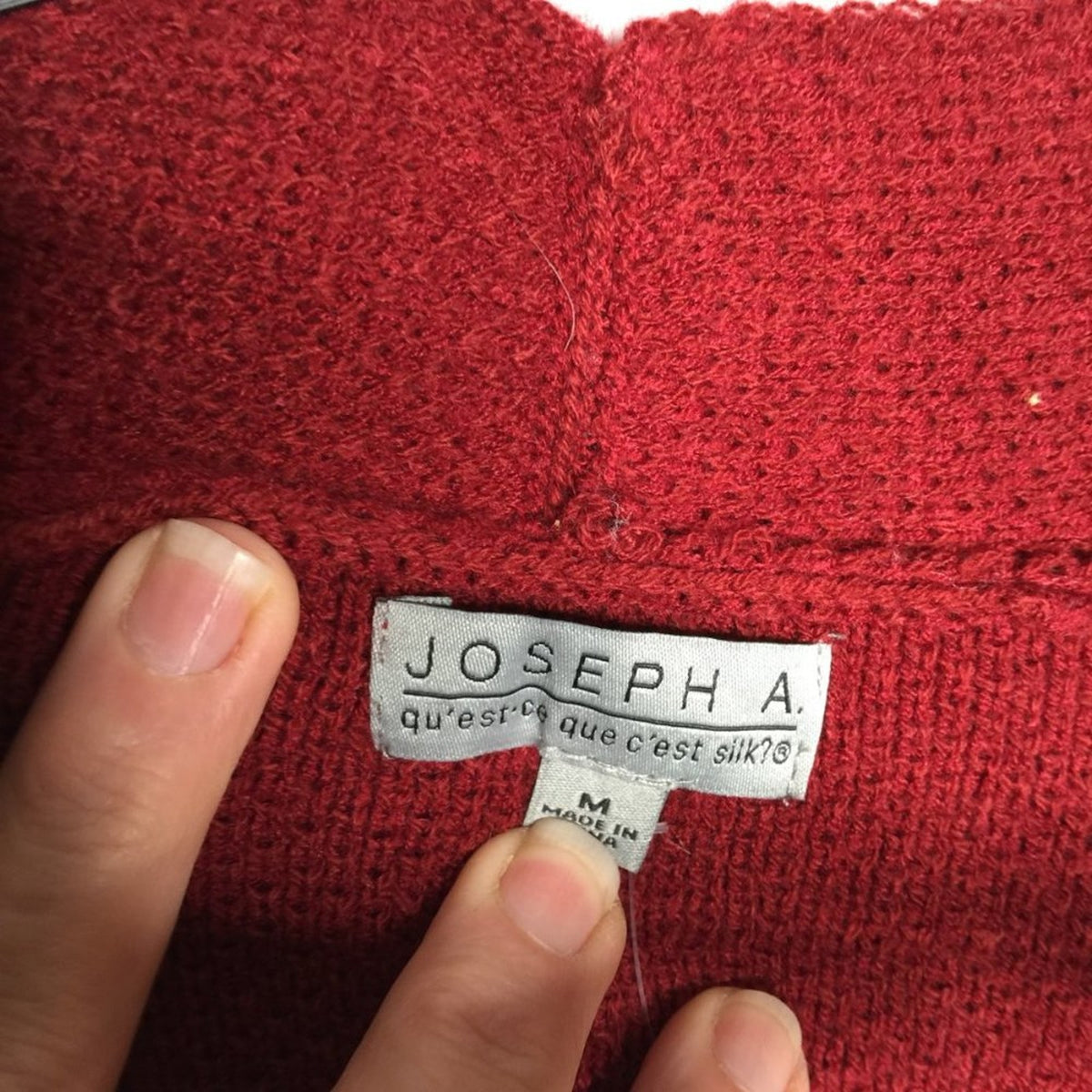 NWOT Joseph A Textured Open Front Cardigan Sweater Size Medium